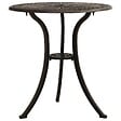 VIDAXL - vidaXL Table de jardin Bronze 62x62x65 cm Aluminium coulé - vignette
