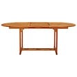 VIDAXL - vidaXL Table de jardin 200x100x75 cm Bois d'eucalyptus solide - vignette