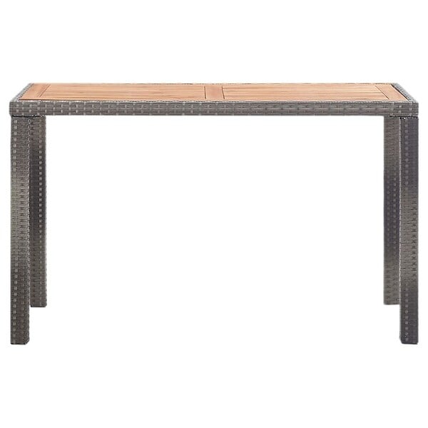 VIDAXL - vidaXL Table de jardin Anthracite et marron 123x60x74 cm Bois d'acacia - large