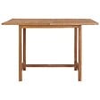 VIDAXL - vidaXL Table à dîner de jardin 110x110x75 cm Bois massif de teck - vignette
