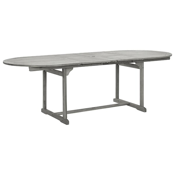 VIDAXL - vidaXL Table à dîner de jardin (160-240)x100x75cm Bois d'acacia massif - large