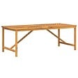 VIDAXL - vidaXL Table à manger de jardin 200x90x74 cm bois d'acacia solide - vignette