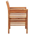 VIDAXL - vidaXL Chaises à manger de jardin et coussins lot de 2 acacia massif - vignette