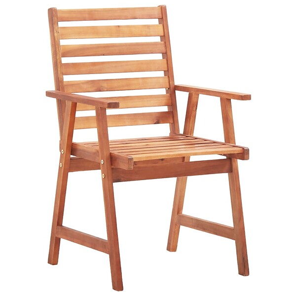 VIDAXL - vidaXL Chaises à manger d'extérieur lot de 3 Acacia massif - large