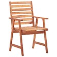 VIDAXL - vidaXL Chaises à manger d'extérieur lot de 3 Acacia massif - vignette