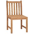 VIDAXL - vidaXL Chaises de jardin lot de 2 Bois de teck solide - vignette