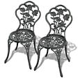 VIDAXL - vidaXL Chaises de bistro lot de 2 Aluminium coulé Vert - vignette