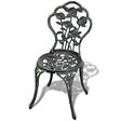 VIDAXL - vidaXL Chaises de bistro lot de 2 Aluminium coulé Vert - vignette