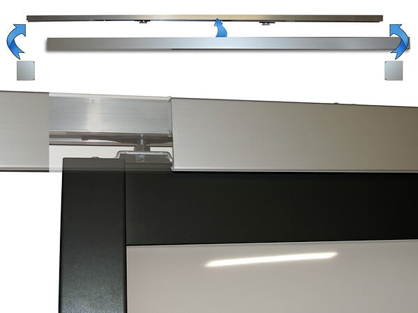 SKYLAB - Rail et cache-rail aluminium 2000mm - L.200cm - large