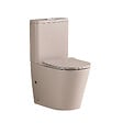 STANO - Toilette WC à poser CIPOLI en céramique beige mat - vignette