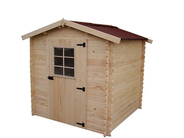 HABRITA - Abri Madriers bois massif fourni avec un joint d'étanchéité - 4.07 m2 - large