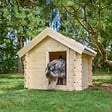 TIMBELA - Petite niche pour chien - H80 x 76 x 99 cm / 0,43 m2 - Timbela M401 - vignette