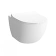 VITRA - Vitra  SENTO Cuvette RIM-EX (sans bride) et abattant ultra-fin avec frein de chute (7748B003-0075 + 120-003R009) - vignette