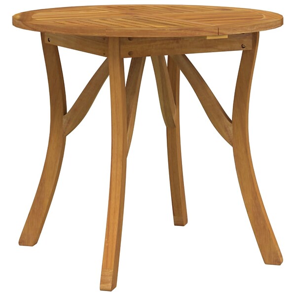 VIDAXL - vidaXL Table de jardin Ø 85 cm Bois d'acacia solide - large