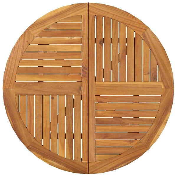 VIDAXL - vidaXL Table de jardin Ø 85 cm Bois d'acacia solide - large