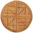 VIDAXL - vidaXL Table de jardin Ø 85 cm Bois d'acacia solide - vignette