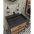 SWISS AQUA TECHNOLOGIES - Lavabo rectangulaire noir mat SAT Infinitio 60,5x46,5 cm (SATINF6046BKM) - vignette