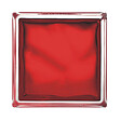 GLASSBLOCKS - Glassblocks Luxfera brique de verre 19x19x8 cm, rouge transparent brillant (1908WREBR) - vignette