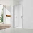 SWISS AQUA TECHNOLOGIES - Swiss Aqua Technologies Set Porte de douche 80x196 cm transparente + Profilé pour paroi de douche + Poignée pour porte de douche (SATFUD80NIKA) - vignette