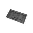 EMUCA - Range-couverts Optima pour tiroir universel, module 900mm, Plastique, Gris antracite - vignette