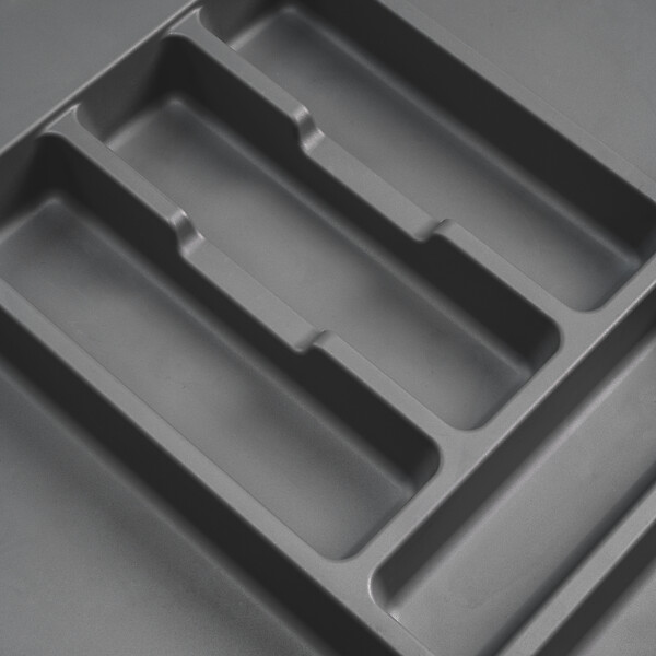 EMUCA - Range-couverts Optima pour tiroir universel, module 900mm, Plastique, Gris antracite - large