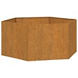 VIDAXL - vidaXL Jardinière Rouillé 90x90x45 cm Acier corten - vignette