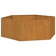 VIDAXL - vidaXL Jardinière Rouillé 138x120x45 cm Acier corten - vignette