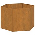 VIDAXL - vidaXL Jardinière Rouillé 60x60x45 cm Acier corten - vignette