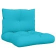 VIDAXL - vidaXL Coussins de palette lot de 2 turquoise tissu Oxford - vignette