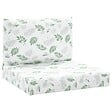 VIDAXL - vidaXL Coussins de palette lot de 2 motif de feuilles tissu Oxford - vignette