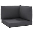 VIDAXL - vidaXL Coussins de palette lot de 3 anthracite tissu oxford - vignette