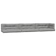 VIDAXL - vidaXL Coussins de palette lot de 7 gris tissu - vignette