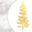 VIDAXL - vidaXL Arbre de Noël hélicoïdal pré-éclairé et support blanc 150cm PVC - vignette