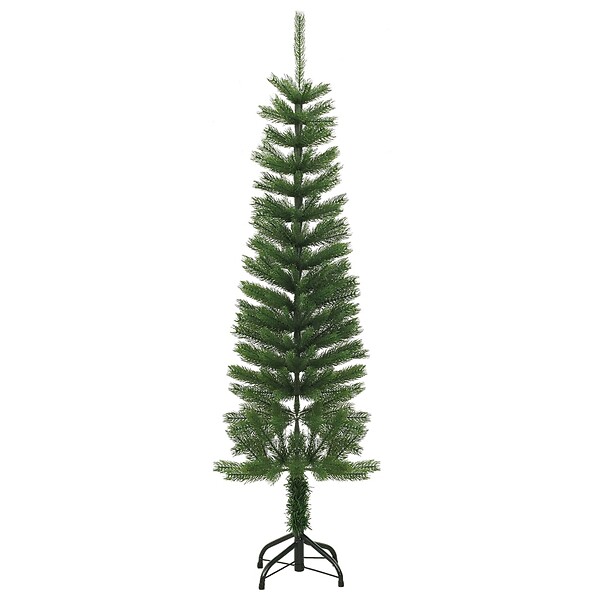 VIDAXL - vidaXL Sapin de Noël artificiel mince avec support 150 cm PE - large