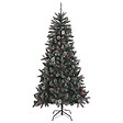 VIDAXL - vidaXL Sapin de Noël artificiel avec support Vert 210 cm PVC - vignette
