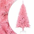 VIDAXL - vidaXL Sapin de Noël artificiel avec support rose 120 cm PVC - vignette