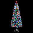 VIDAXL - vidaXL Arbre de Noël artificiel pré-éclairé blanc/bleu fibre optique - vignette