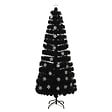 VIDAXL - vidaXL Sapin de Noël et flocons de neige LED Noir 240 cm Fibre optique - vignette