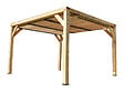 HABRITA - Auvent bois VENETO avec ventelles réglables - L.339xH.217xP.312cm - vignette