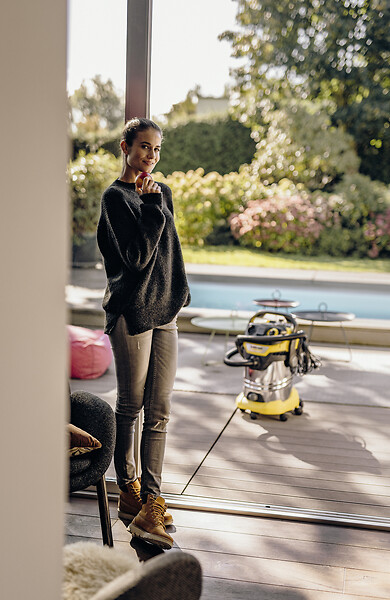 KARCHER - Aspirateur eau et poussières WD6 SV - 1300W - 30L - large