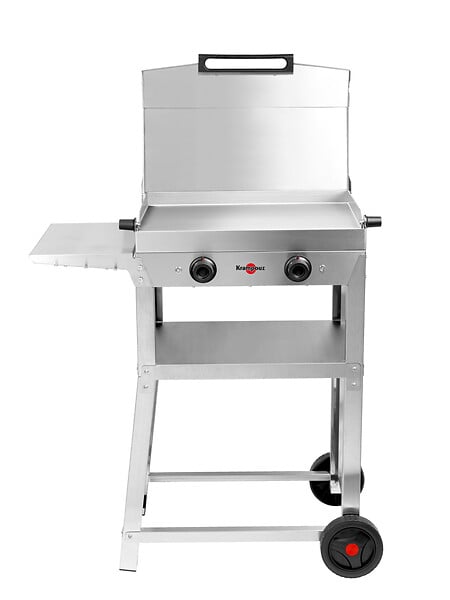 KRAMPOUZ - Plancha électrique Kombi en inox - Grise - 1250W - large