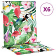 VIDAXL - vidaXL Coussins de chaise à dossier bas lot de 6 multicolore tissu - vignette