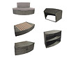 NETSPA - Mobilier 5 modules pour spa portable semi-rigide Vita - Netspa - vignette