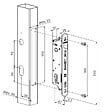LOCINOX - Serrure à  encastrer FIFTYLOCK tout en inox 30mm pour profil 50mm - LOCINOX - P00007974 - vignette