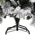 VIDAXL - vidaXL Sapin de Noël à  flocons de neige et pommes de pin 195 cm PVC/PE - vignette