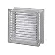 GLASSBLOCKS - Luxfera brique de verre 19x19x8 cm, gris transparent brillant (1908DP) - vignette