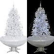 VIDAXL - vidaXL Arbre de Noël neigeux avec base de parapluie Blanc 170 cm - vignette