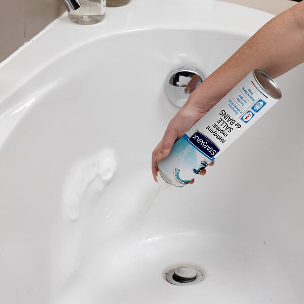 STARWAX - Nettoyant salle de bains express - Aérosol mousse - 600ml - large