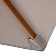 OUTSUNNY - Parasol droit hexagonal de jardin grande taille dim. Ø 2,5 x 2,3H m bambou polyester gris - vignette