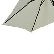 OUTSUNNY - Parasol inclinable octogonal  Ø 2,65 x 2,35H m métal époxy noir polyester haute densité 180 g/m² gris clair - vignette